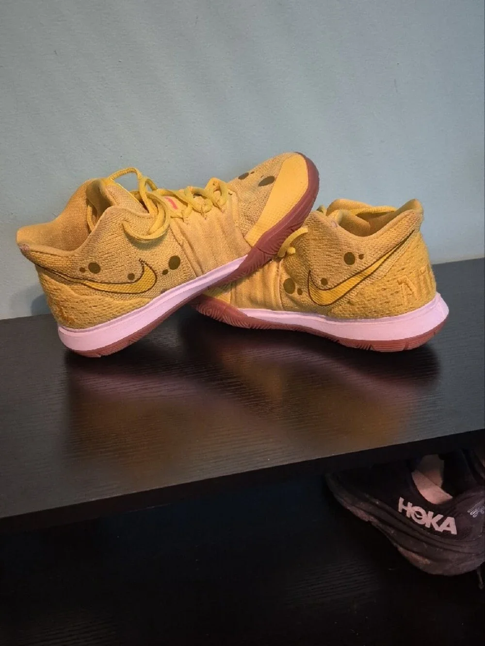 Nike Kids Yellow and Pink Accent Sneakers